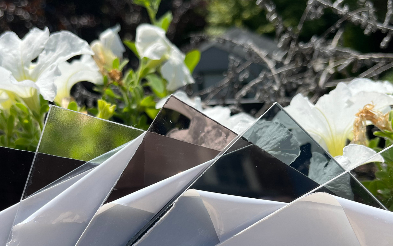 Clear or Tinted? Choosing the Right Polycarbonate Awning Cover 5 Various polycarbonate awning cover colors, including clear and tinted options, displayed side by side for comparison.
